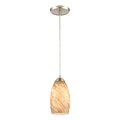 Elk Home Evening Sky 5'' Wide 1-Light Mini Pendant - Satin Nickel 85291/1